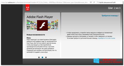 Zrzut ekranu Flash Media Player na Windows 8