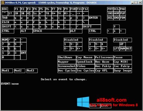 Zrzut ekranu DOSBox na Windows 8