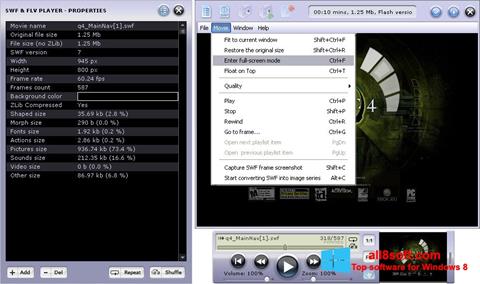 Zrzut ekranu FLV Player na Windows 8