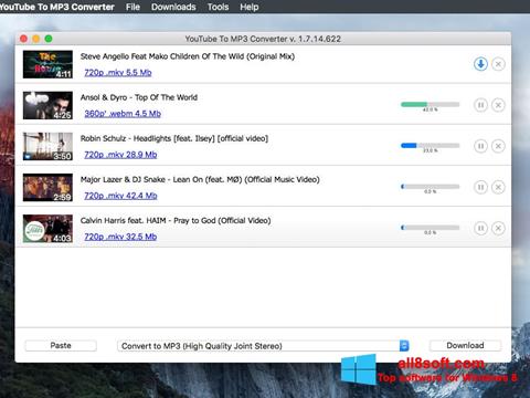 Zrzut ekranu Free YouTube to MP3 Converter na Windows 8