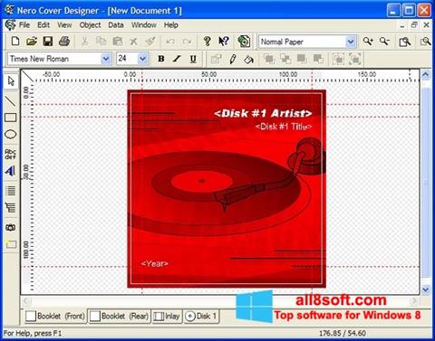 Zrzut ekranu Nero Cover Designer na Windows 8