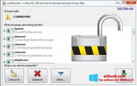 Zrzut ekranu LockHunter na Windows 8