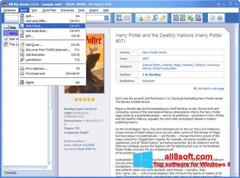 Zrzut ekranu All My Books na Windows 8