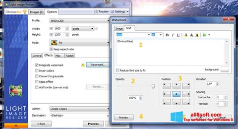 Zrzut ekranu Light Image Resizer na Windows 8