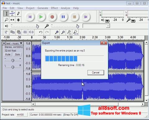 Zrzut ekranu Lame MP3 Encoder na Windows 8