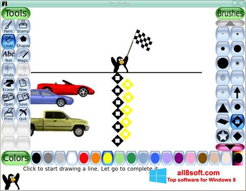 Zrzut ekranu Tux Paint na Windows 8