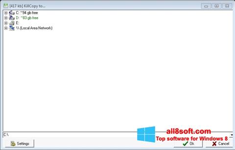 Zrzut ekranu KillCopy na Windows 8