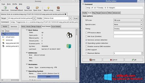 Zrzut ekranu Nmap na Windows 8