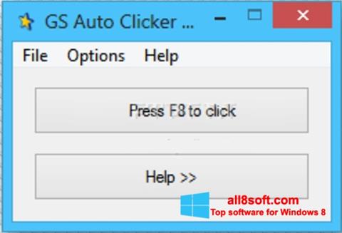 Zrzut ekranu GS Auto Clicker na Windows 8