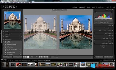 Zrzut ekranu Adobe Photoshop Lightroom na Windows 8