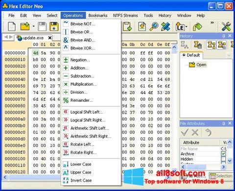 Zrzut ekranu Hex Editor Neo na Windows 8