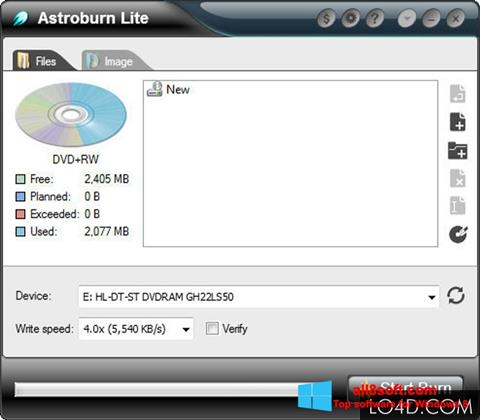 Zrzut ekranu Astroburn Lite na Windows 8