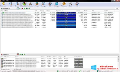 Zrzut ekranu eMule na Windows 8