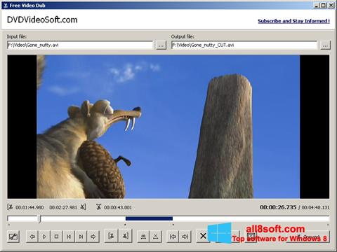 Zrzut ekranu Free Video Dub na Windows 8