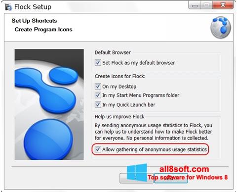 Zrzut ekranu Flock na Windows 8
