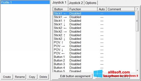 Zrzut ekranu JoyToKey na Windows 8