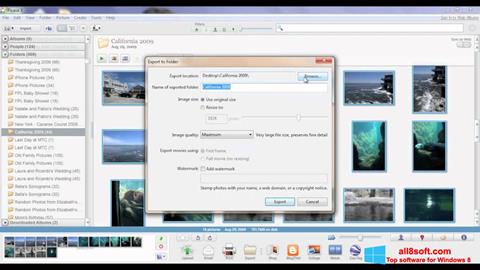 Zrzut ekranu Picasa na Windows 8