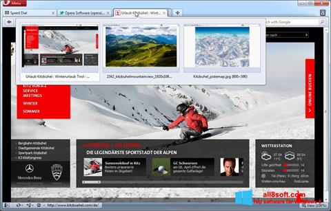 Zrzut ekranu Opera na Windows 8