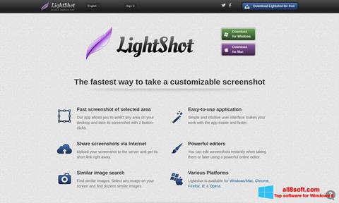 Zrzut ekranu LightShot na Windows 8