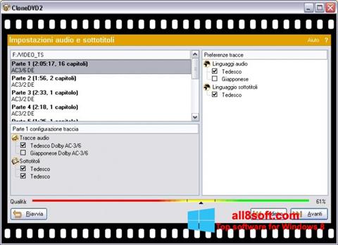 Zrzut ekranu CloneDVD na Windows 8