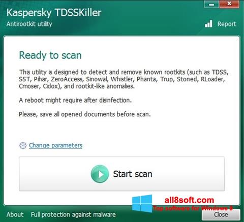 Zrzut ekranu Kaspersky TDSSKiller na Windows 8