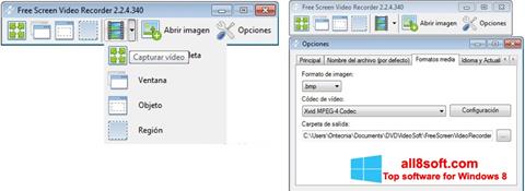 Zrzut ekranu Free Screen Video Recorder na Windows 8