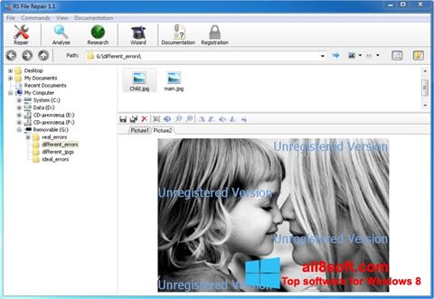 Zrzut ekranu File Repair na Windows 8