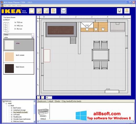 Zrzut ekranu IKEA Home Planner na Windows 8