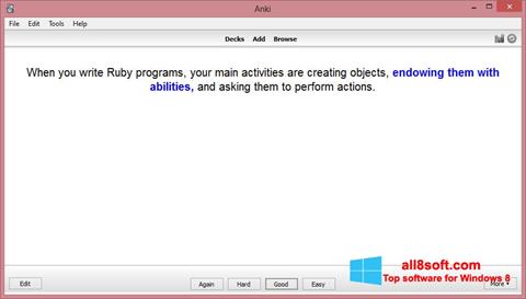 Zrzut ekranu Anki na Windows 8
