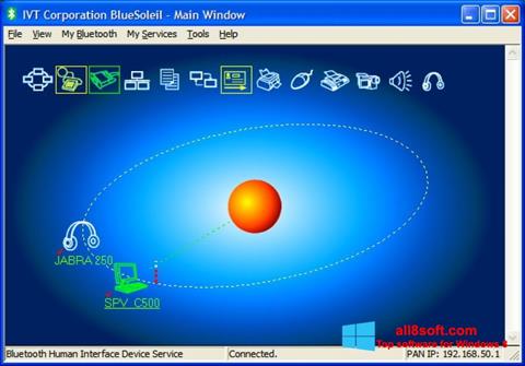 Zrzut ekranu BlueSoleil na Windows 8