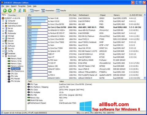 Zrzut ekranu EVEREST Ultimate Edition na Windows 8