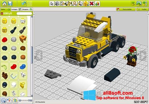 Zrzut ekranu LEGO Digital Designer na Windows 8
