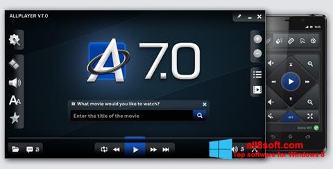 Zrzut ekranu ALLPlayer na Windows 8