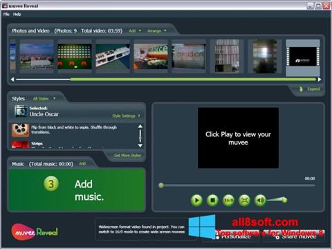 Zrzut ekranu muvee Reveal na Windows 8
