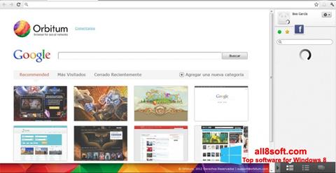 Zrzut ekranu Orbitum na Windows 8