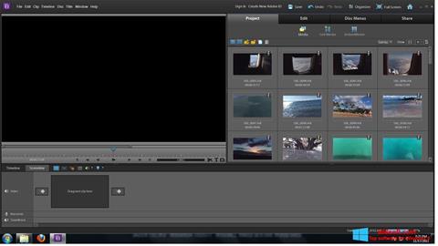 Zrzut ekranu Adobe Premiere Elements na Windows 8