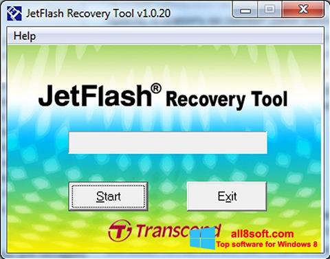Zrzut ekranu JetFlash Recovery Tool na Windows 8