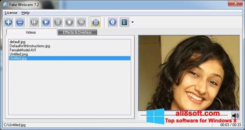 Zrzut ekranu Fake Webcam na Windows 8