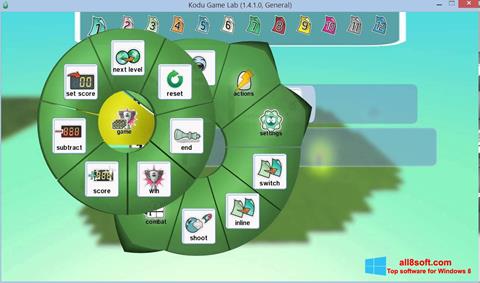 Zrzut ekranu Kodu Game Lab na Windows 8