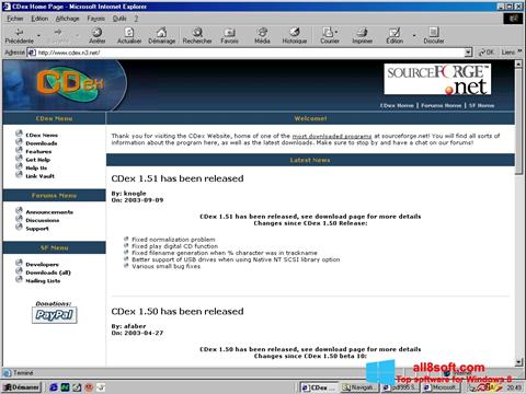 Zrzut ekranu CDex na Windows 8
