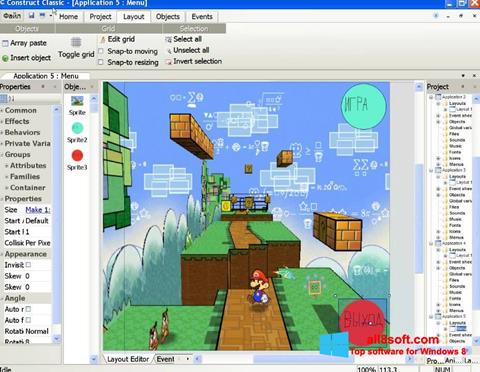 Zrzut ekranu Construct Classic na Windows 8