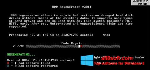 Zrzut ekranu HDD Regenerator na Windows 8