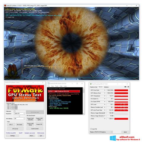 Zrzut ekranu FurMark na Windows 8