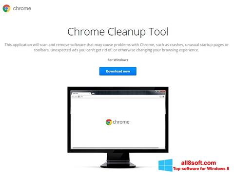 Zrzut ekranu Chrome Cleanup Tool na Windows 8
