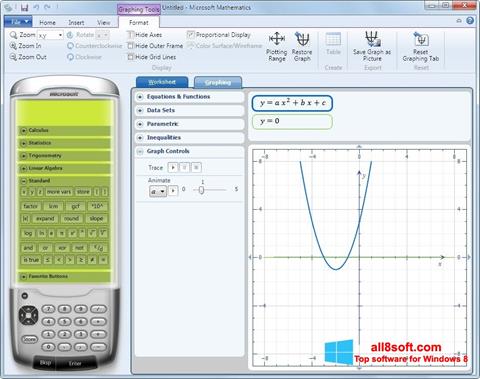 Zrzut ekranu Microsoft Mathematics na Windows 8