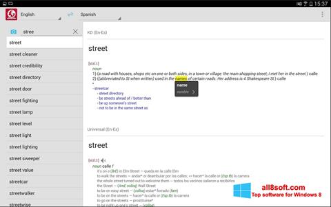 Zrzut ekranu ABBYY Lingvo na Windows 8
