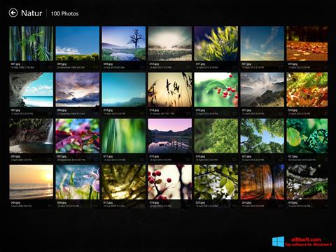 Zrzut ekranu Picasa Photo Viewer na Windows 8