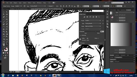 Zrzut ekranu Adobe Illustrator na Windows 8